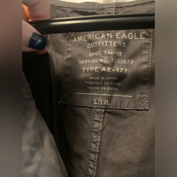 American Eagle utility jacket Large Gray - Picture 4 of 4